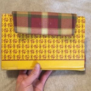 Handmade vintage repurposed hardcover book clutch